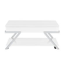 Load image into Gallery viewer, Zena - Lift-Top Cocktail Table With Casters - White