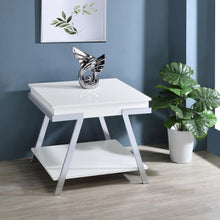 Load image into Gallery viewer, Marcia - Rectangular Side End Table - White High Gloss