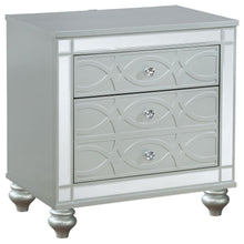 Load image into Gallery viewer, Gunnison - 2-Drawer Nightstand - Silver Metallic