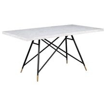 Load image into Gallery viewer, Gabrielle - 5 Piece Marble Top Dining Table Set - White And Gray