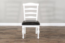 Load image into Gallery viewer, Carriage House - Ladderback Chair With Cushion Seat - White / Black