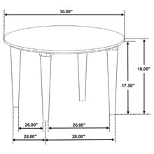 Load image into Gallery viewer, Aldis - Round Marble Top Coffee Table - White And Natural