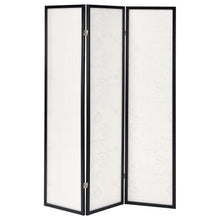 Load image into Gallery viewer, Felice - 3-Panel Room Divider Folding Screen - French Script