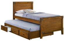 Load image into Gallery viewer, Granger - Wood Twin Storage Captains Bed - Rustic Honey