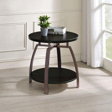 Load image into Gallery viewer, Dacre - Round Engineered Wood Top Side End Table - Dark Gray