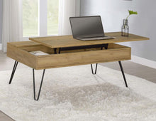 Load image into Gallery viewer, Fanning - Engineered Wood Lift Top Coffee Table - Golden Oak