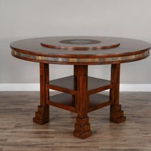 Load image into Gallery viewer, Santa Fe - 60&quot; Round Table With Lazy Susan - Dark Brown