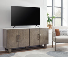 Load image into Gallery viewer, Loyaska - Grayish Brown / White - Extra Large TV Stand
