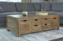 Load image into Gallery viewer, Esther - 6-Drawer Solid Wood Coffee Table - Natural