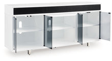 Load image into Gallery viewer, Gardoni - White / Black - XL TV Stand With Fireplace Option