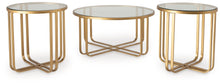 Load image into Gallery viewer, Milloton - Gold - Occasional Table Set (Set of 3)
