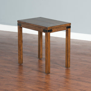 Safari - Chair Side Table - Dark Brown