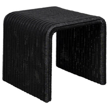 Load image into Gallery viewer, Cahya - Woven Rattan Square End Table - Black