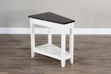 Load image into Gallery viewer, Carriage House - Chair Side Table - White / Dark Brown