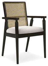 Load image into Gallery viewer, Galliden - Black - Dining Upholstered Arm Chair (Set of 2)