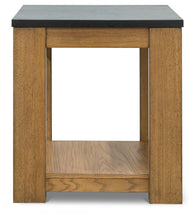 Load image into Gallery viewer, Quentina - Light Brown / Black - Rectangular End Table