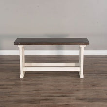 Load image into Gallery viewer, Carriage House - Counter Side Bench - White / Dark Brown