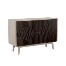 Load image into Gallery viewer, Ixora - 2 Door Wood Accent Cabinet - White Washed And Black