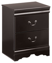 Load image into Gallery viewer, Huey - Black - Two Drawer Night Stand