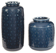 Load image into Gallery viewer, Marenda - Navy Blue - Vase Set (Set of 2)