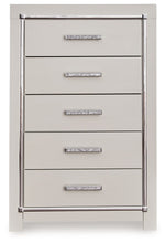 Load image into Gallery viewer, Zyniden - Silver - Five Drawer Chest