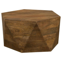 Load image into Gallery viewer, Zalika - Hexagonal Solid Mango Wood Coffee Table - Natural