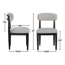 Load image into Gallery viewer, Magnolia - Upholstered Side Chair (Set of 2) - Black / Gray