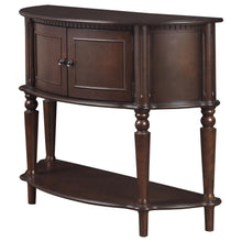 Load image into Gallery viewer, Brenda - 2 Door Demilune Wood Entryway Console Table - Brown