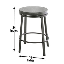 Load image into Gallery viewer, Portland - Counter Stool (Set of 2) - Dark Gray