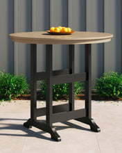 Load image into Gallery viewer, Fairen Trail - Black / Driftwood - Round Bar Table W/Umb Opt