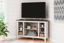 Load image into Gallery viewer, Dorrinson - Two-tone - Corner TV Stand/Fireplace OPT