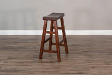 Load image into Gallery viewer, Santa Fe - Saddle Seat Stool With Wood Seat