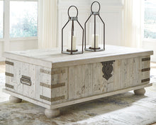 Load image into Gallery viewer, Carynhurst - White Wash Gray - Lift Top Cocktail Table