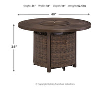 Load image into Gallery viewer, Paradise - Medium Brown - Round Fire Pit Table