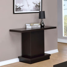 Load image into Gallery viewer, Reston - Engineered Wood Pedestal Console Table - Cappuccino