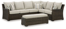 Load image into Gallery viewer, Brook Ranch - Brown - Sofa Sectional, Bench With Cushion (Set of 3)