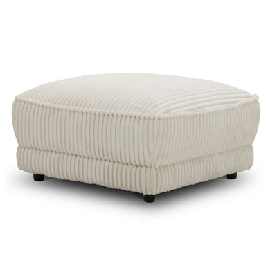 Utopia - Ottoman with Casters - Mega Ivory