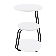 Load image into Gallery viewer, Hilly - 3-Tier Round Accent Side Table - White And Black