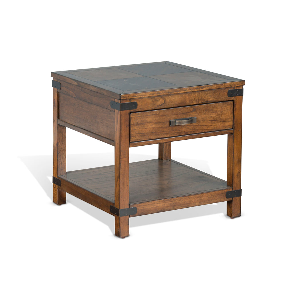 Safari - End Table - Dark Brown