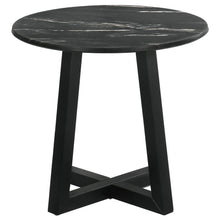 Load image into Gallery viewer, Skylark - Round Marble-Like Smart Top Side End Table - Black