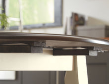 Load image into Gallery viewer, Woodanville - Cream / Brown - Round DRM Drop Leaf Table