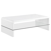 Load image into Gallery viewer, Airell - Rectangular Coffee Table With Shelf - White High Gloss