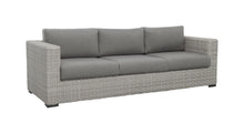 Load image into Gallery viewer, Blakley - Outdoor Sofa With Half Round Wicker - Gray