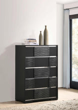 Load image into Gallery viewer, Blacktoft - 5-Drawer Bedroom Chest - Black