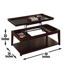 Load image into Gallery viewer, Clemson - Lift Top Cocktail Table - Brown