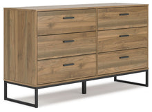 Load image into Gallery viewer, Deanlow - Honey - Six Drawer Dresser