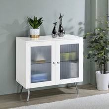 Load image into Gallery viewer, Nieta - 2 Door Engineered Wood Accent Cabinet - White High Gloss