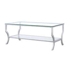 Load image into Gallery viewer, Saide - Rectangular Glass Top Coffee Table - Chrome