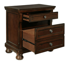 Load image into Gallery viewer, Porter - Dark Brown - Two Drawer Night Stand