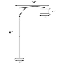 Load image into Gallery viewer, Moniz - Drum Shade Arc Adjustable Floor Lamp - Chrome
